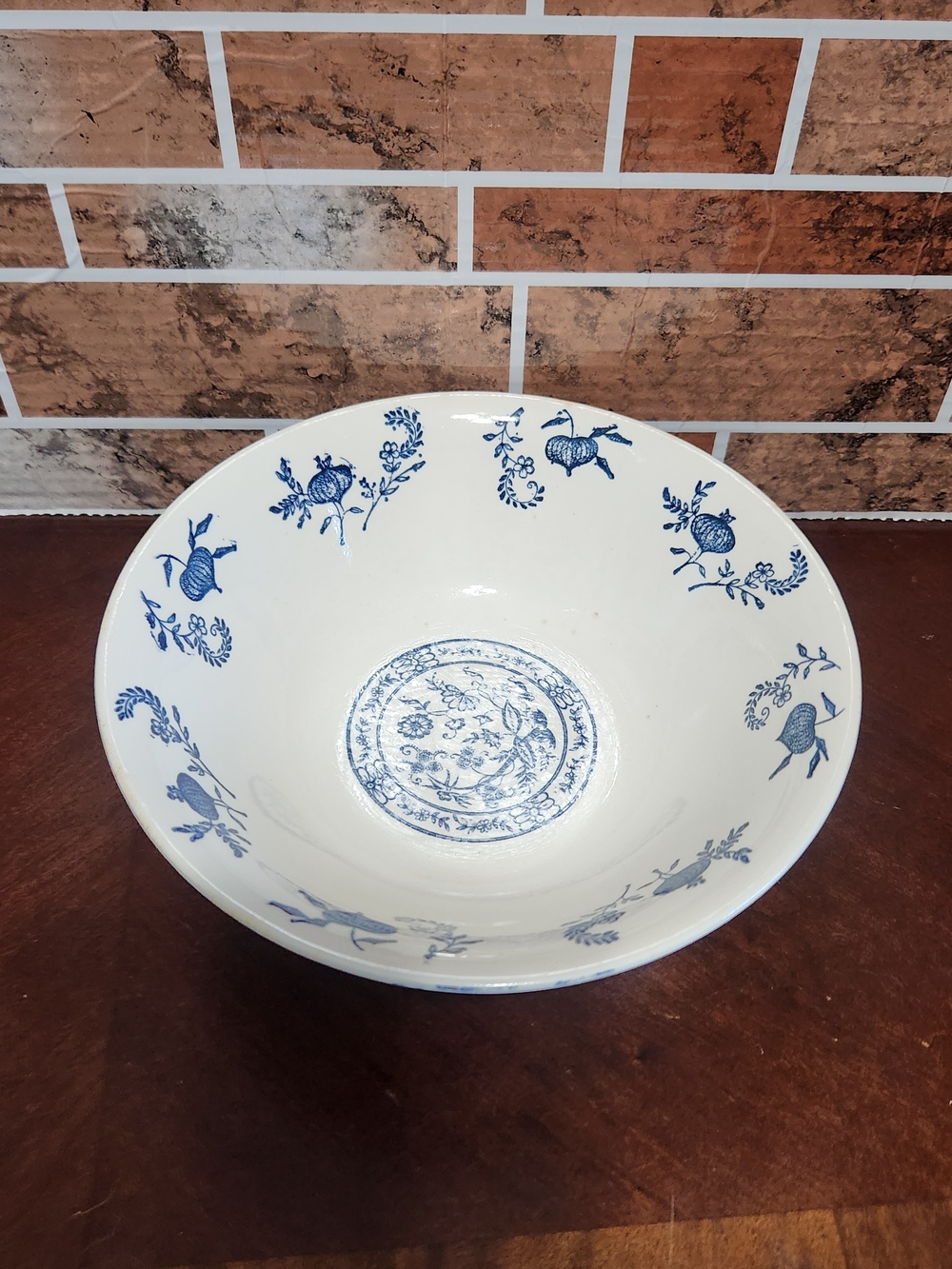 Blue and White Decorative Serving Bowl - Home Dining
